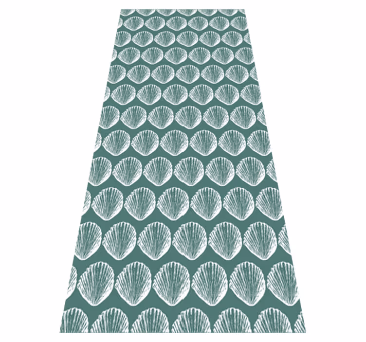 Vinyl teppich tiere mit retro muschel-muster - TenStickers