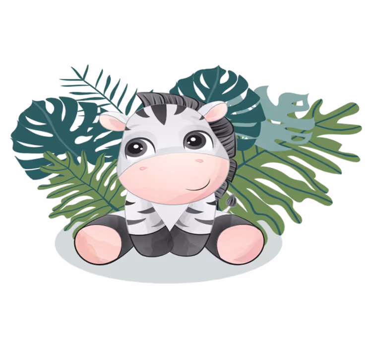 Vinyl teppich tiere zebra aus wildafrika - TenStickers