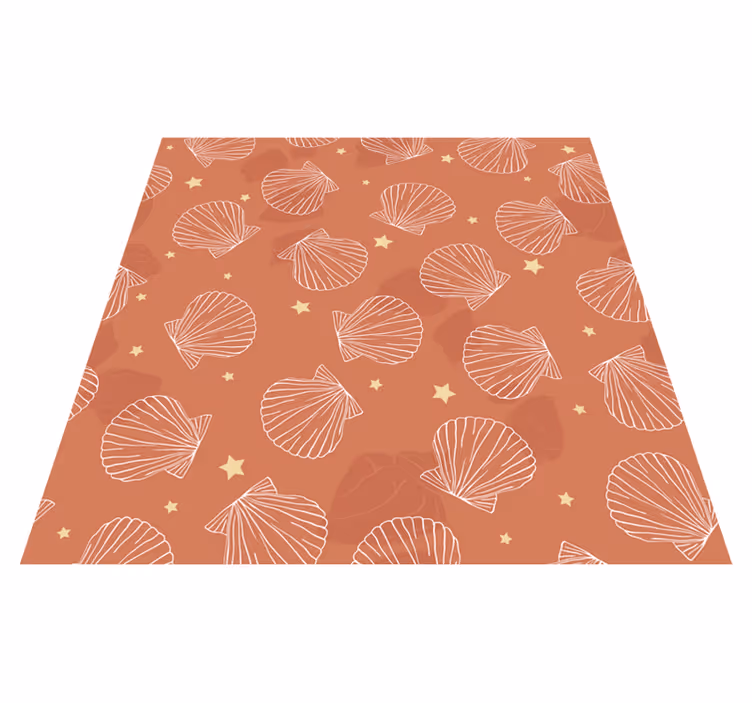Vinyl teppich tiere muscheln und sterne - TenStickers