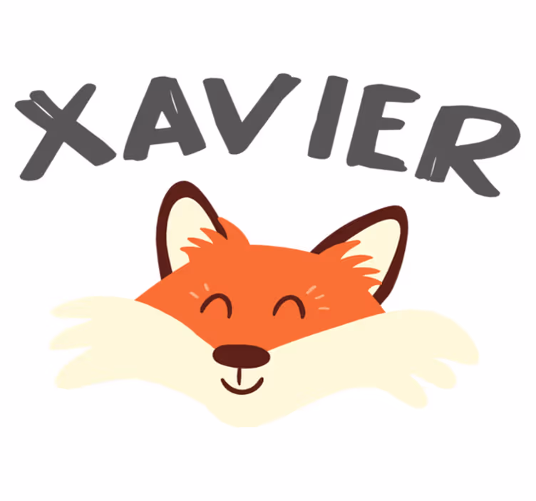 Vinyl teppich tiere verspielter fuchs kopf - TenStickers
