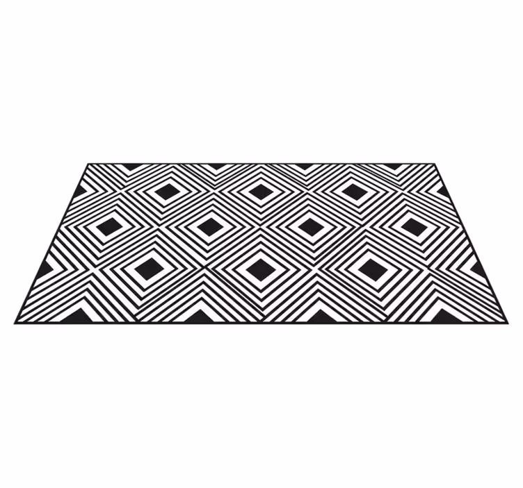 Vinyl teppich küche kräftiges diamantgitter - TenStickers