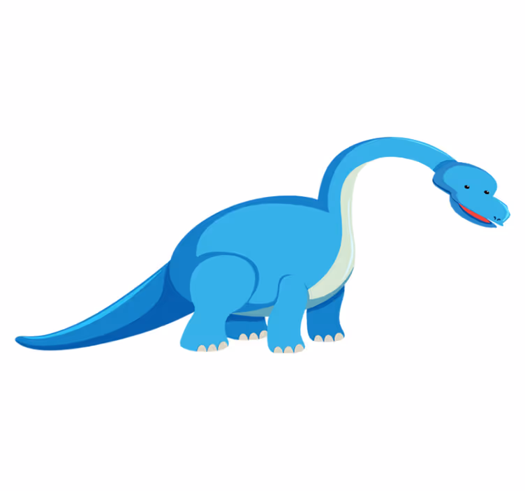 Vinyl teppich tiere süße dinosaurierfigur - TenStickers