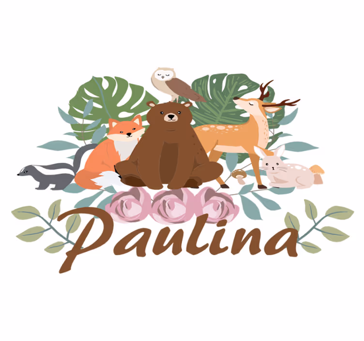 Vinyl teppich tiere waldbewohner versammlung - TenStickers