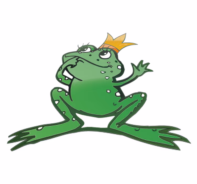 Vinyl teppich tiere königin frosch - TenStickers