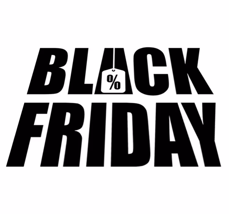 Vinyl teppich black friday einfache weiße fläche - TenStickers