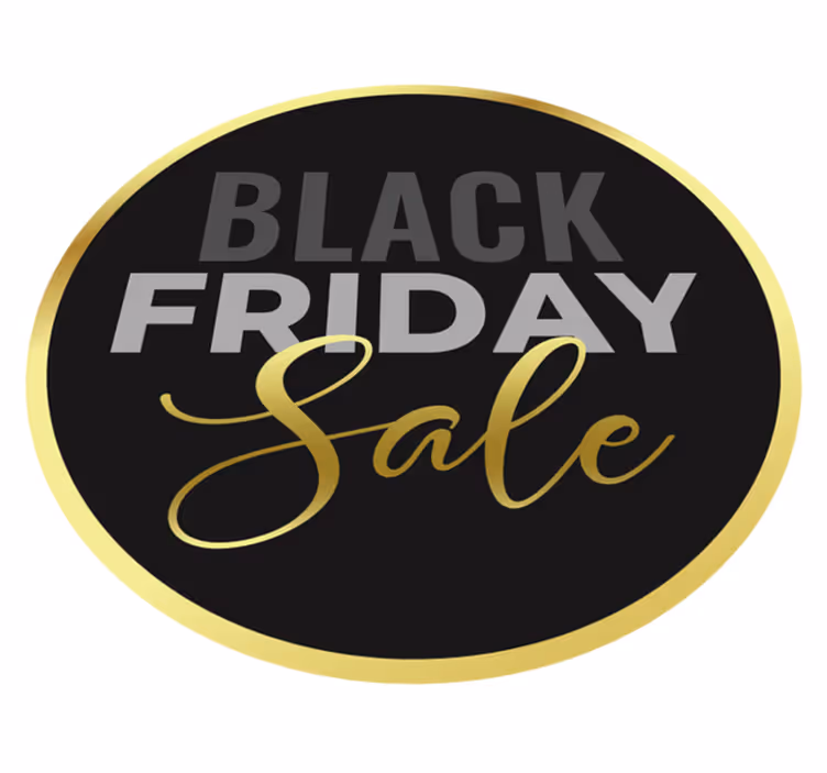 Vinyl teppich black friday goldener hintergrund - TenStickers