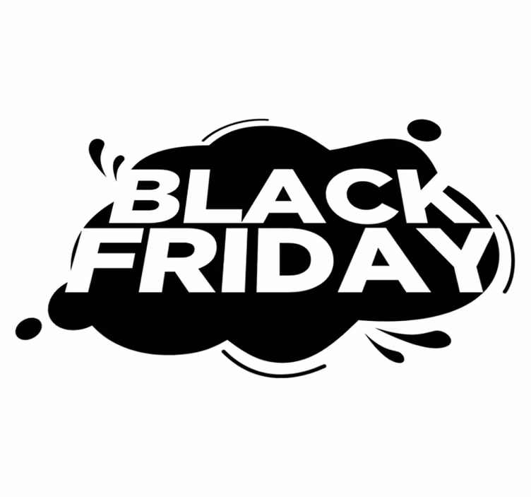 Vinyl teppich black friday farbklecks - TenStickers