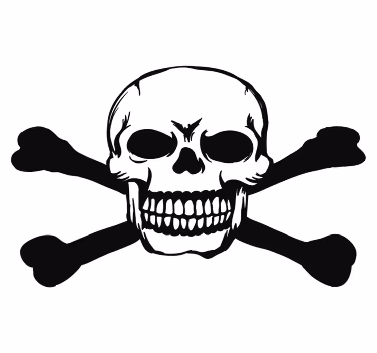 Vinyl teppich halloween autoschädel - TenStickers