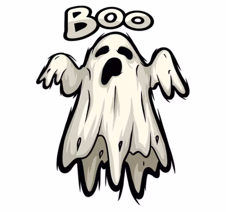 Vinyl teppich halloween boo gespenst figur - TenStickers