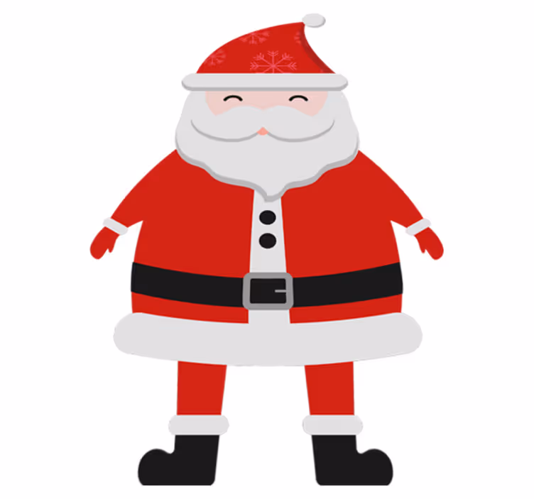 Vinyl teppich weihnachten mit weihnachtsmann für kinder - TenStickers