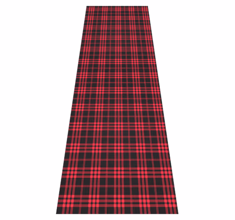 Vinyl teppich weihnachten im weihnachts-tartan-muster - TenStickers