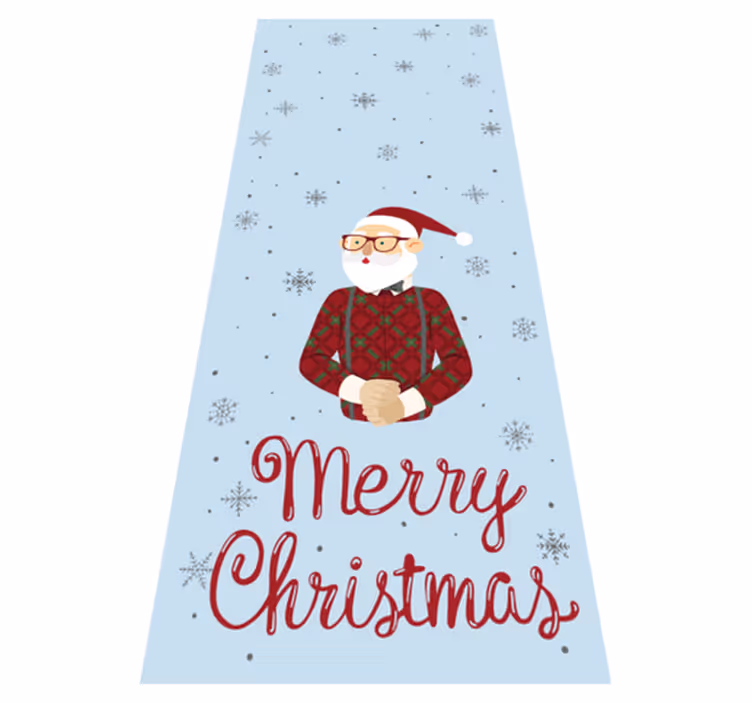 Vinyl teppich weihnachten fröhliche hipster weihnachten - TenStickers