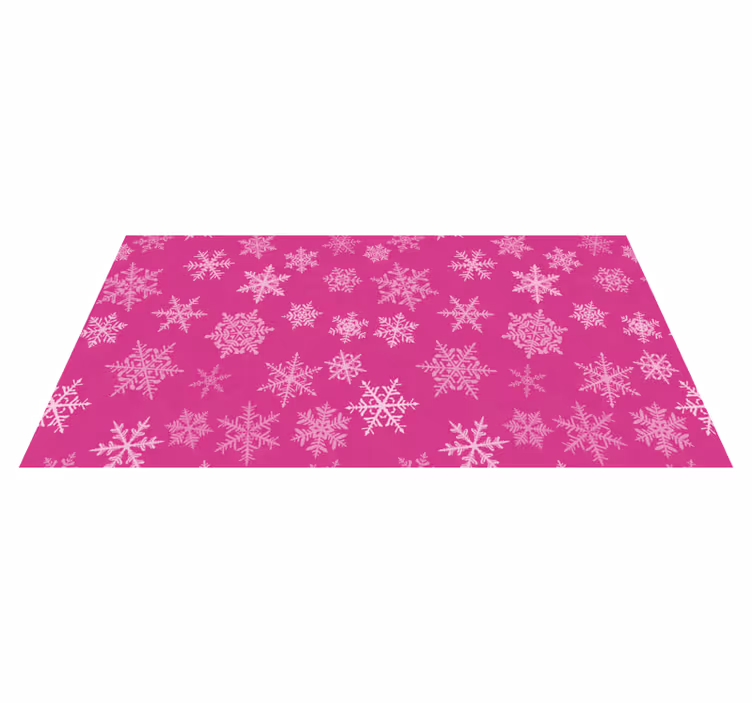 Vinyl teppich weihnachten schneeflockenmuster - TenStickers
