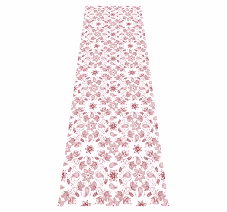Vinyl teppich blumen mit floralem muster panel - TenStickers
