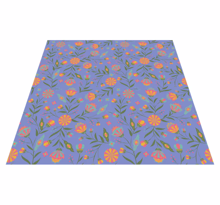 Vinyl teppich blumen niedliches design für kinder - TenStickers