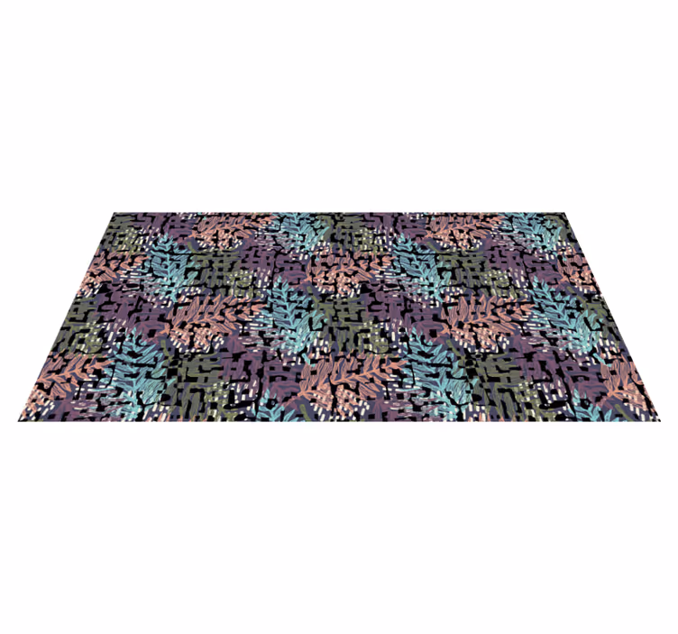 Vinyl teppich blumen bunte originale blumenpracht - TenStickers