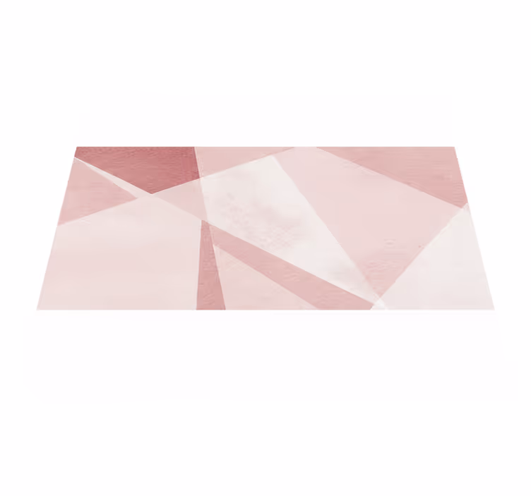 Vinyl teppich geometrisch in pastell-türkis - TenStickers