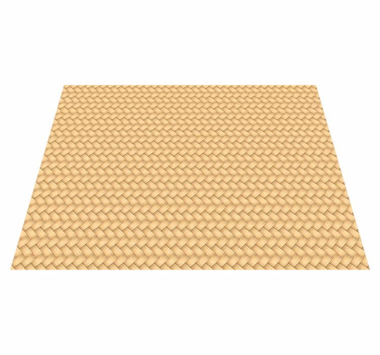 Vinyl teppich esszimmer rattan - TenStickers