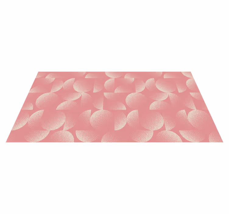 Vinyl teppich esszimmer pastell halbkreise - TenStickers