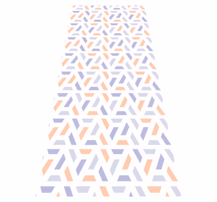 Vinyl teppich küche mit geometrischen linien im nordic stil - TenStickers
