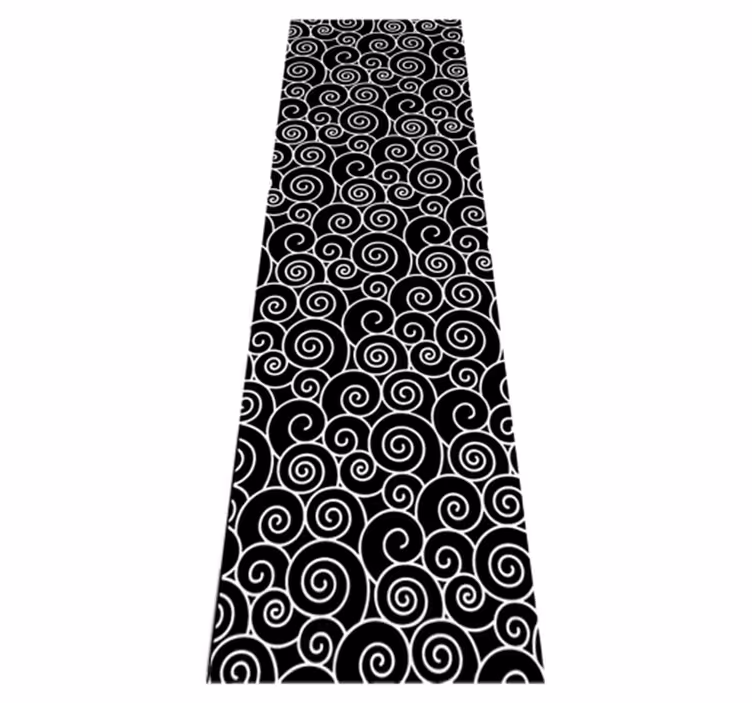 Vinyl teppich bad kreise und wellen - TenStickers