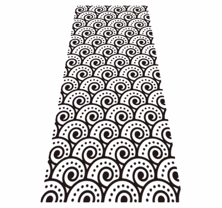 Vinyl teppich bad mit tsunami-effekt - TenStickers