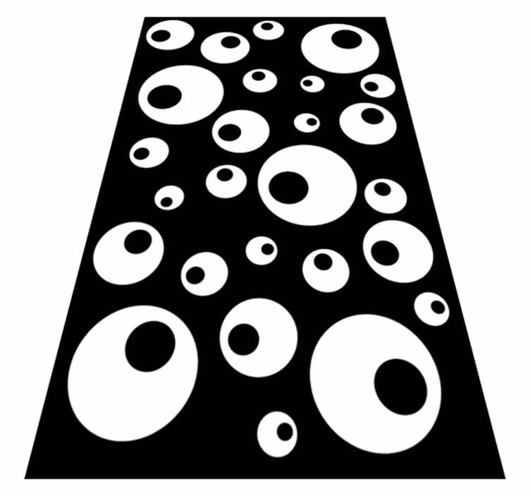 Vinyl teppich bad mit wasserperlen - TenStickers