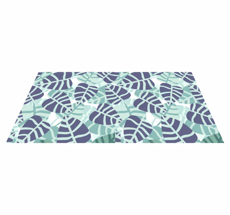 Vinyl teppich blumen mit buntem tropenmuster - TenStickers