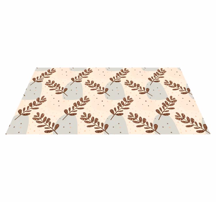 Vinyl teppich blumen in pastellfarbenem design - TenStickers