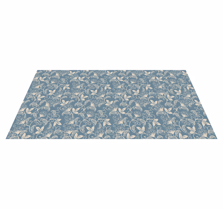 Vinyl teppich blumen im floralen muster - TenStickers