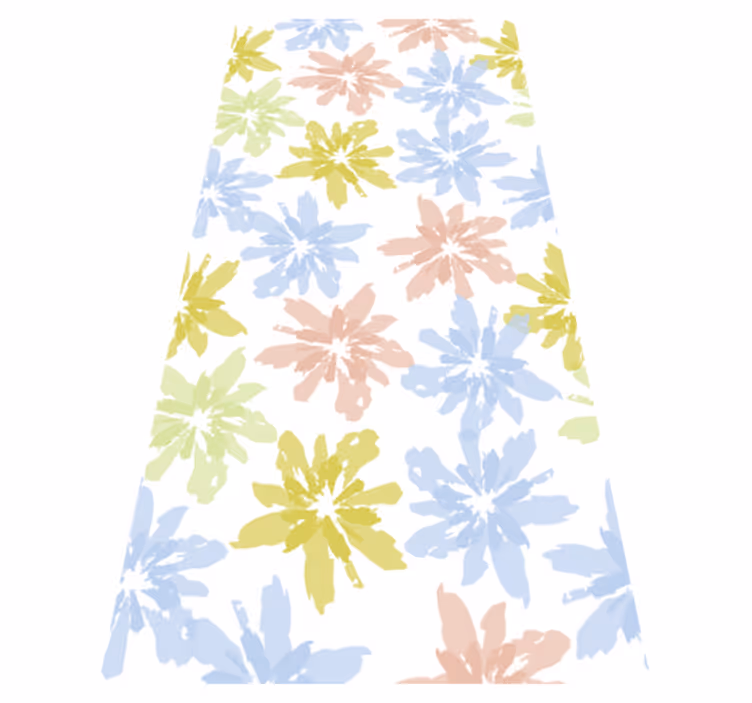 Vinyl teppich blumen fensterfolie mit floralem design - TenStickers