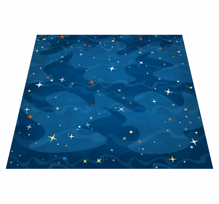 Vinyl teppich sterne sternen-camouflage - TenStickers