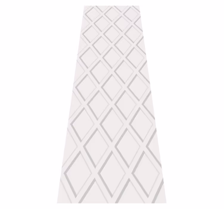Vinyl teppich geometrisch 3d rauten hamptons muster - TenStickers