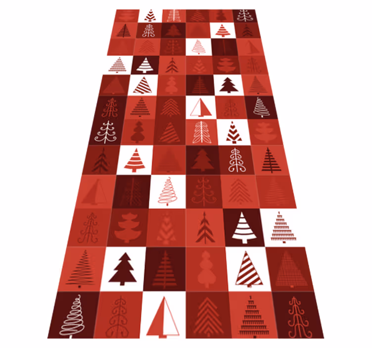 Vinyl teppich weihnachten patchwork weihnachten - TenStickers