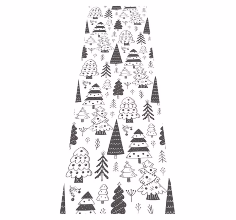 Vinyl teppich weihnachten mit weihnachtsbaum muster - TenStickers