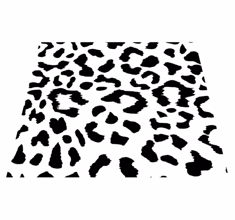 Vinyl teppich schlafzimmer im einfachen leopardenprint - TenStickers