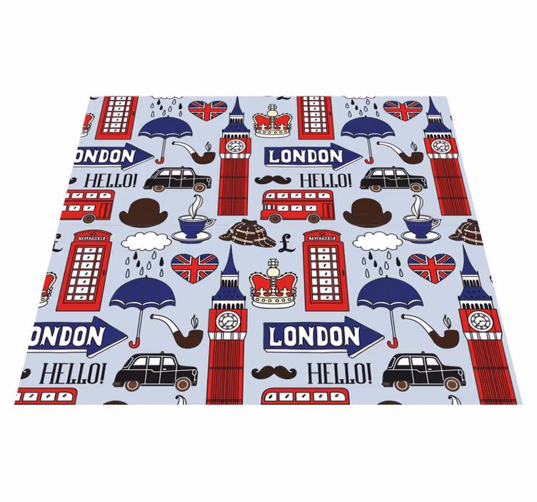 Vinyl teppich schlafzimmer beste britische designs - TenStickers