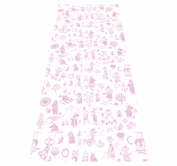 Vinyl teppich schlafzimmer pink moomi - TenStickers