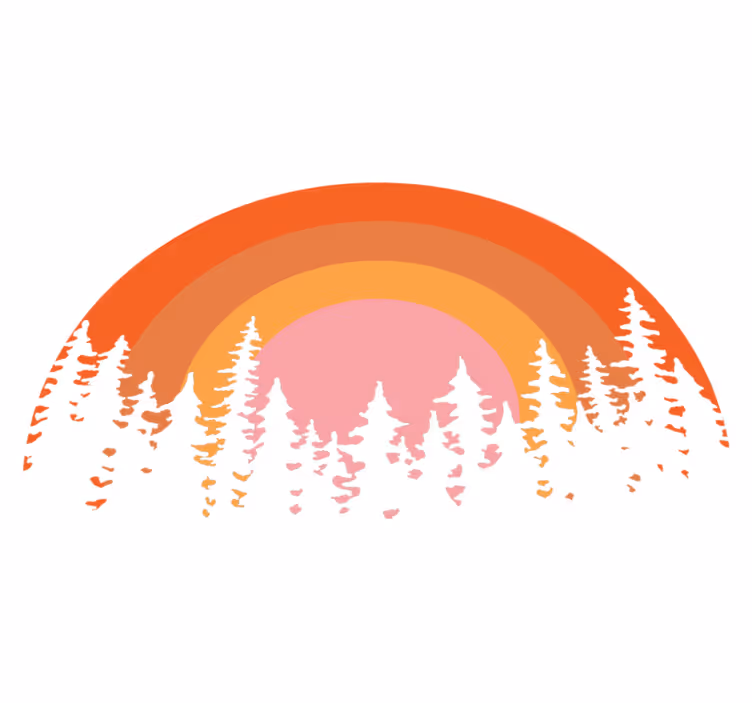 Vinyl teppich natur im vintage sonnen-design - TenStickers