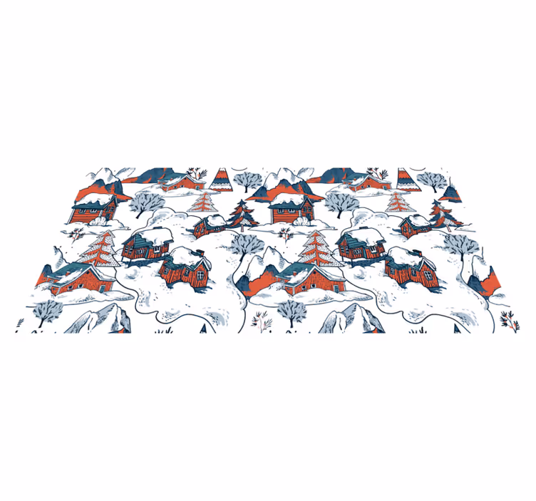Vinyl teppich natur polnische berge - TenStickers