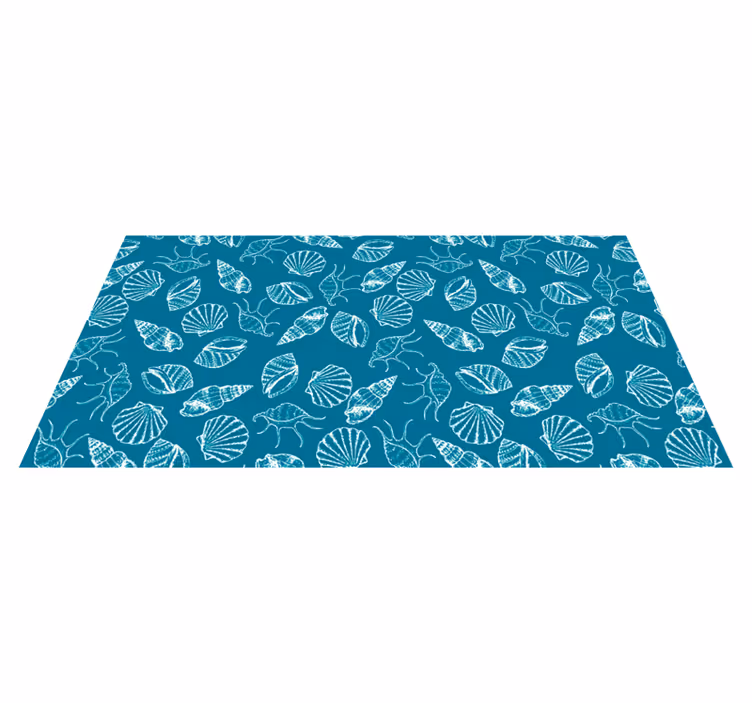 Vinyl teppich natur muschel stil - TenStickers