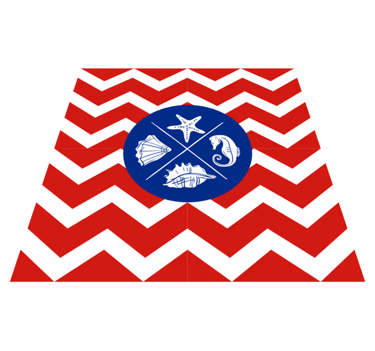 Vinyl teppich natur muschelmuster ozean - TenStickers