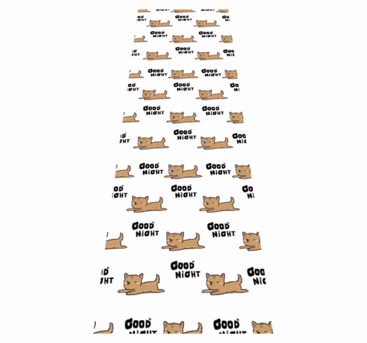 Vinyl teppich schlafzimmer süßer hund schlafend - TenStickers