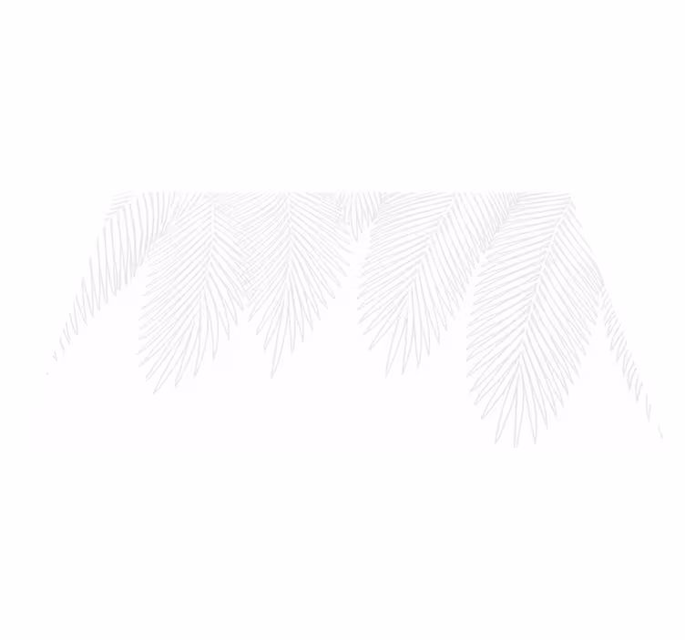 Vinyl teppich schlafzimmer neutrale palme - TenStickers