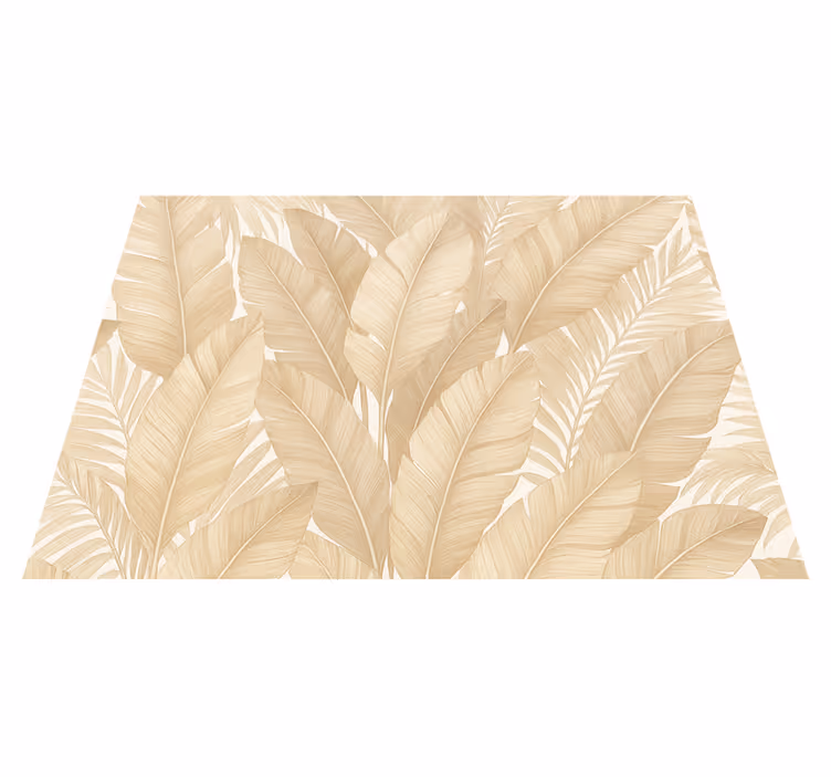 Vinyl teppich schlafzimmer sanfte botanische motive - TenStickers
