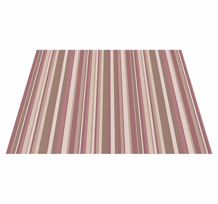 Vinyl teppich schlafzimmer in gestreift rosa - TenStickers