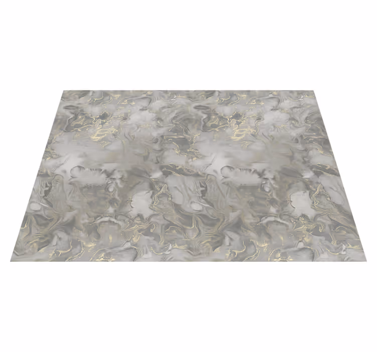 Vinyl teppich schlafzimmer graue flüssigmarmor mit metallic - TenStickers