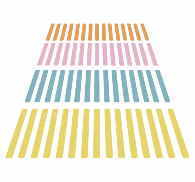 Vinyl teppich geometrisch mit bunten konfetti-aufklebern - TenStickers