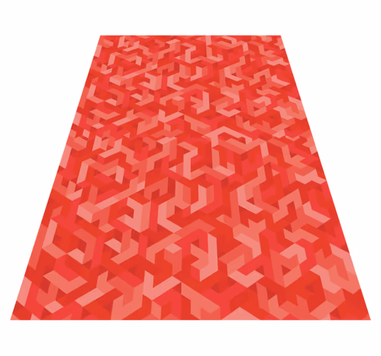 Vinyl teppich geometrisch mit filigraner anordnung - TenStickers