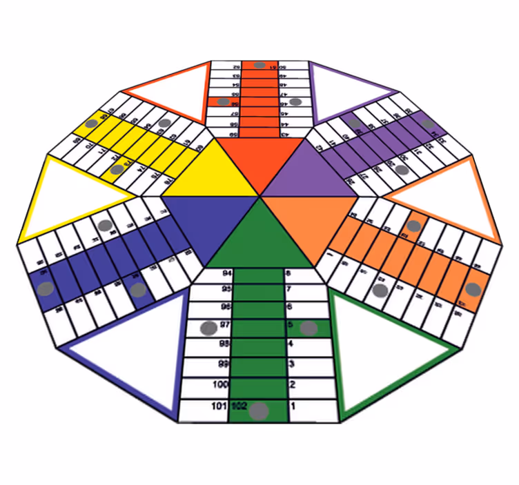 Vinyl teppich kinderzimmer geometrisches parchis-design - TenStickers